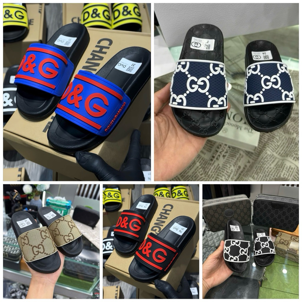 Dép Lê Cho Bé Đế Đúc Quai Da Mix T@g Sang Sịn