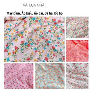 Vải Lụa Nhật may Áo Dài, Bà Ba, Đồ bộ, Áo kiểu, Đầm, Váy [Bảng mẫu 1]