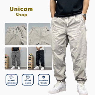 Quần Gió Nam Nữ Form Jogger/Baggy ống bo cá tính Cạp Chun Mặc Thoải Mái - Vải gió cao cấp, mềm nhẹ, chống nhăn, thoáng