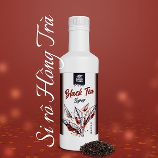  Siro Hồng Trà  1000g chai  - Black Tea Syrup - Baristhing -Nguyên Liệu Thạch Rau Câu Trà Sữa Rey Đen 