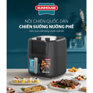 Nồi chiên không dầu 9L SUNHOUSE SHD4037 bảo hành chính hãng 12 tháng trên toàn quốc