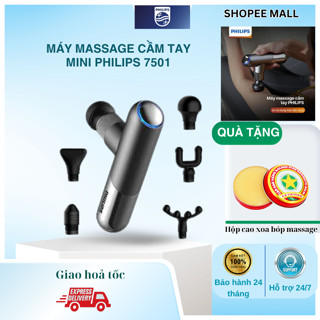 Máy Massage Cầm Tay Mini PHILIPS PPM7501-6 đầu massage chuyên dụng, lực đấm mạnh 8mm_BẢO HÀNH 12 THÁNG