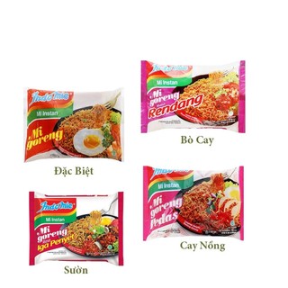 Mì Trộn IndoMie Chính Hãng Đủ Vị 80-90 Gam 