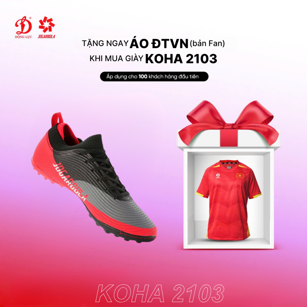 [TẶNG ÁO ĐTVN] Giày đá bóng nam Jogarbola KOHA 2103, giày bóng đá nam chính hãng