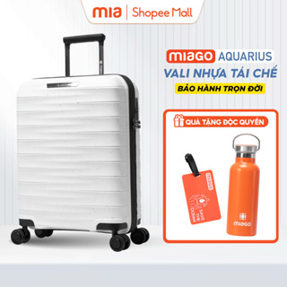 [MUA 1 TẶNG 2 QUÀ] Vali Tái Chế MIAGO AQUARIUS - Size 20/24/28 inch, Chất Liệu Tái Chế Thân Thiện Môi Trường