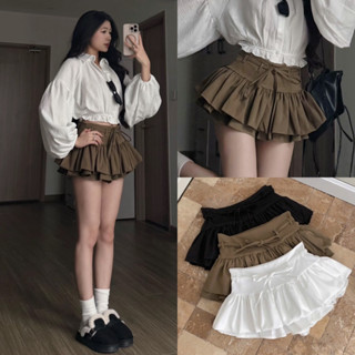 (Hàng đẹp có sẵn)•Moss Belle Skirt• Chân Váy NGẮN Tầng Y2K hack dáng trendy phù hợp đi chơi, đi dạo check in