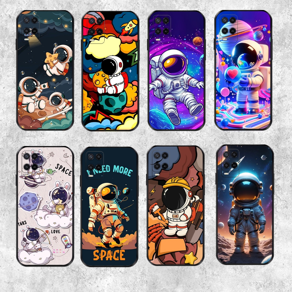 Ốp lưng Oppo A54 A54 5G A55 A55 5G A93 5G A74 5G A76 A36 A96 phi hành gia