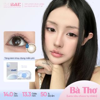 Lens cận DABAE mắt nâu choco tự nhiên kính áp tròng 3 tháng DIA 14mm có độ 0-8 BÀ THƠ