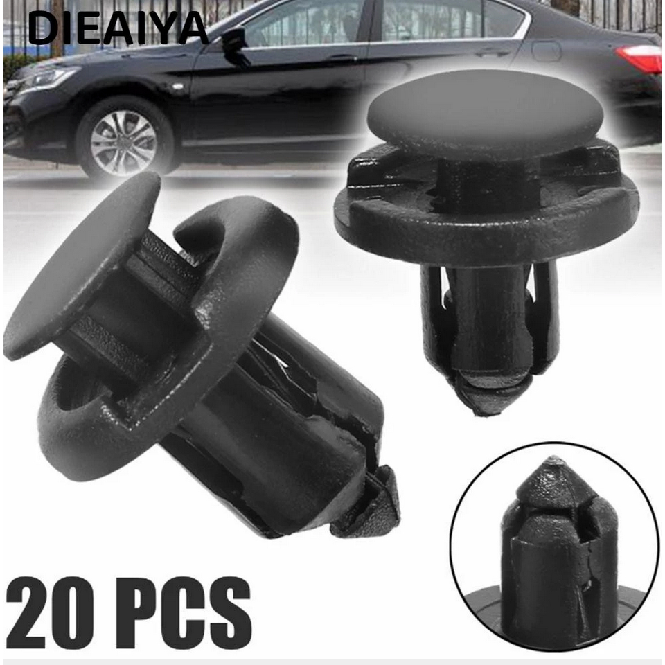 đinh tán nhựa ô tô, chốt nhựa ô tô, đinh nhựa ô tô, size lớn cho xe ô tô 20pcs