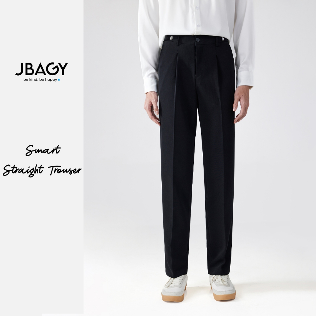 Quần âu nam JBAGY - Smart Pants điều chỉnh cạp, vải Vitex co giãn cao cấp chống nhăn - JA0303
