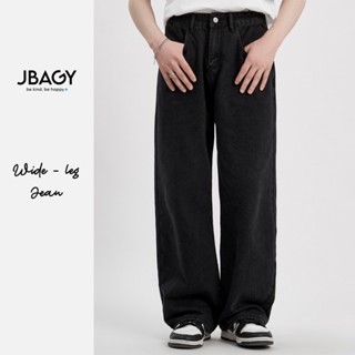 Quần jean nam ống rộng JBAGY dáng suông cạp chun - JJ0107