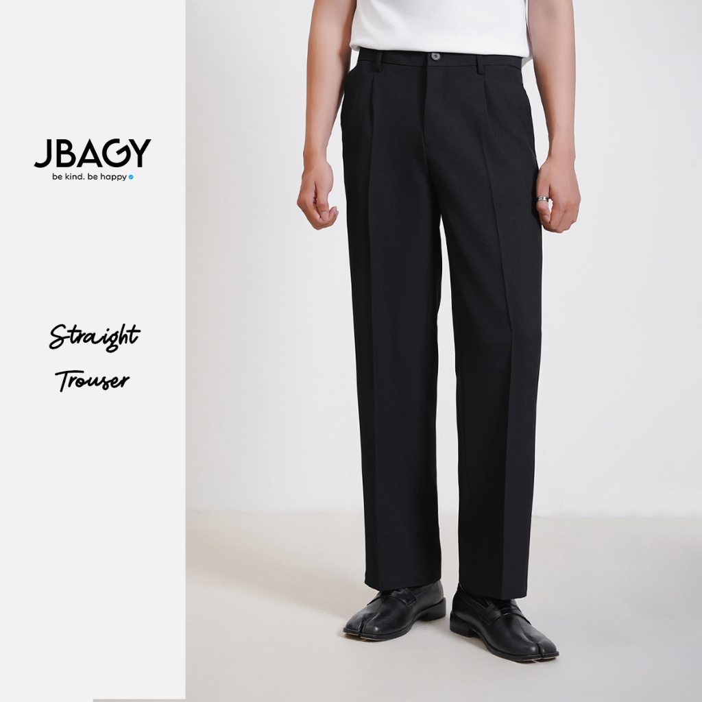  Quần tây nam ống suông đứng JBAGY Straight Trouser vải âu cao cấp - JA0102 