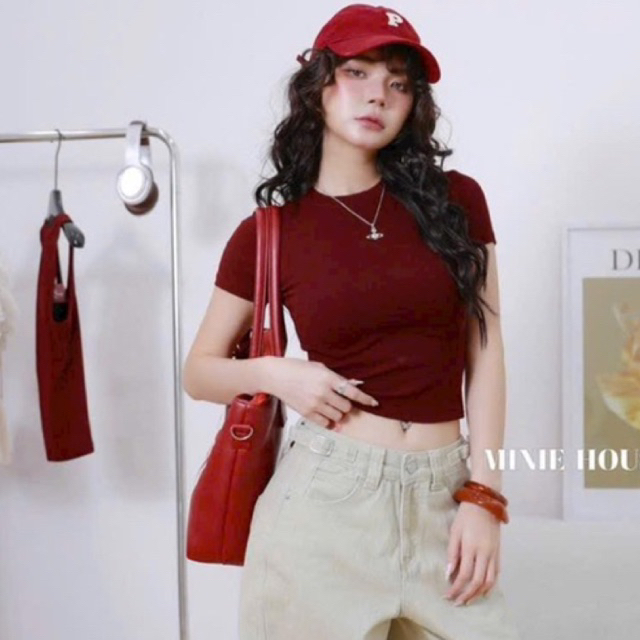 Áo thun croptop cá tính _ Hàng loại 1