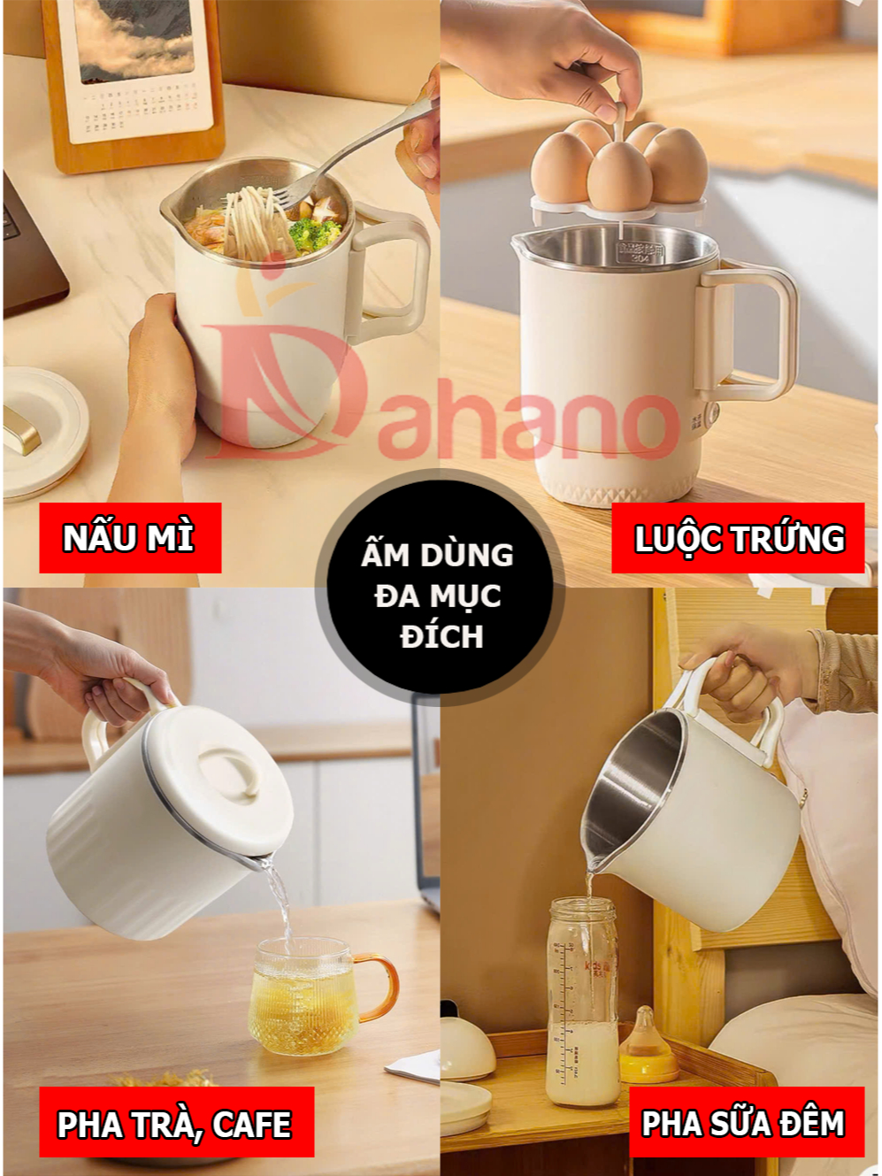 Ấm siêu tốc mini gấp gọn 800ml