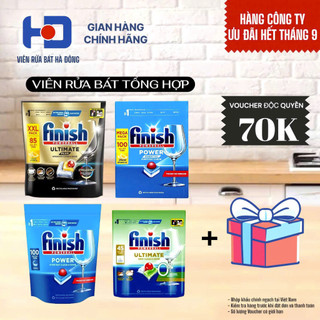   NHẬP MÃ GIẢM 50K,70K COMBO Viên rửa chén bát tổng hợp Finish Power Essential All in 1 Quantum Ultimate 