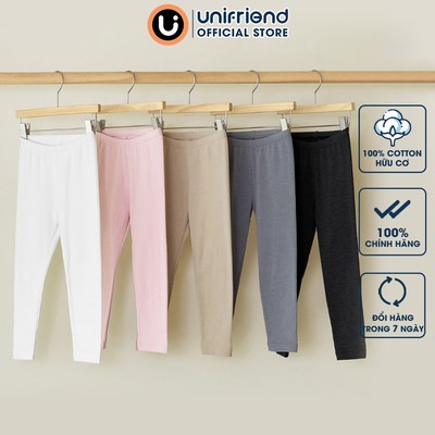 Quần legging dài vải nỉ cào bông ấm áp mùa thu đông cho bé trai và bé gái Unifriend Hàn Quốc U950E. Size 1-12 tuổi