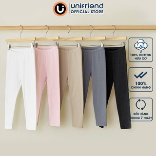  Quần legging dài vải nỉ cào bông ấm áp mùa thu đông cho bé trai và bé gái Unifriend Hàn Quốc U950E. Size 1-12 tuổi 