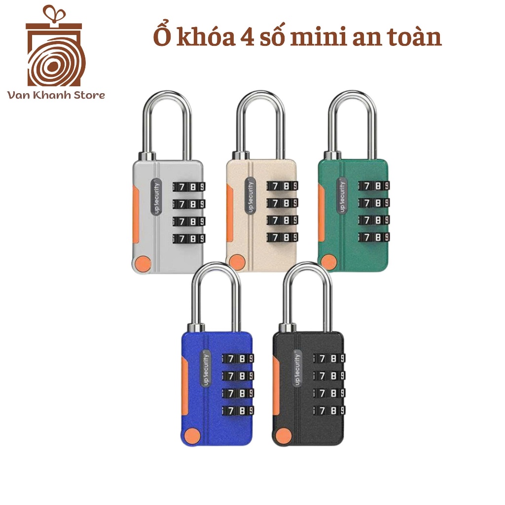 (Hỏa Tốc HCM A) Khóa 4 Số Mini An Toàn – Khóa Balo Tủ Đồ Phòng Gym