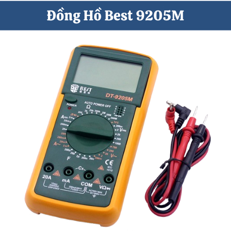 Đồng Hồ BEST 9205M, Đồng Hồ Đo Điện, Đo Volt, Ampe, Điện Trở Và Linh Kiện Điện Tử