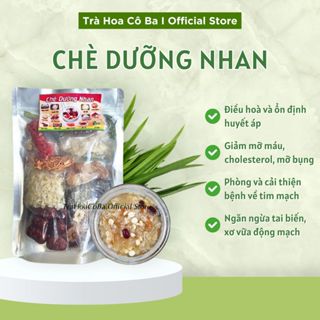 Chè Dưỡng Nhan, Set Nguyên Liệu Nấu Chè Thơm Ngon Bổ Dưỡng Đẹp Da, Đẹp Dáng Trà Hoa Cô Ba