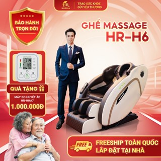  Ghế massage toàn thân HR Haruko H6 máy massage con lăn cố định bảo hành trọn đời lắp đặt tại nhà 