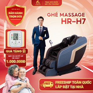  Ghế massage toàn thân HR Haruko H7 máy massage con lăn 3D lắp đặt tại nhà bảo hành trọn đời 