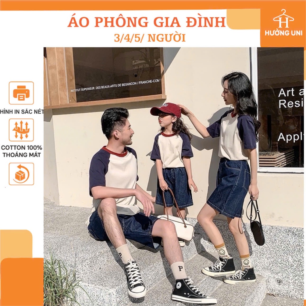 Áo thun cặp đôi gia đình form rộng chất đẹp 3/4/5 người . Family store