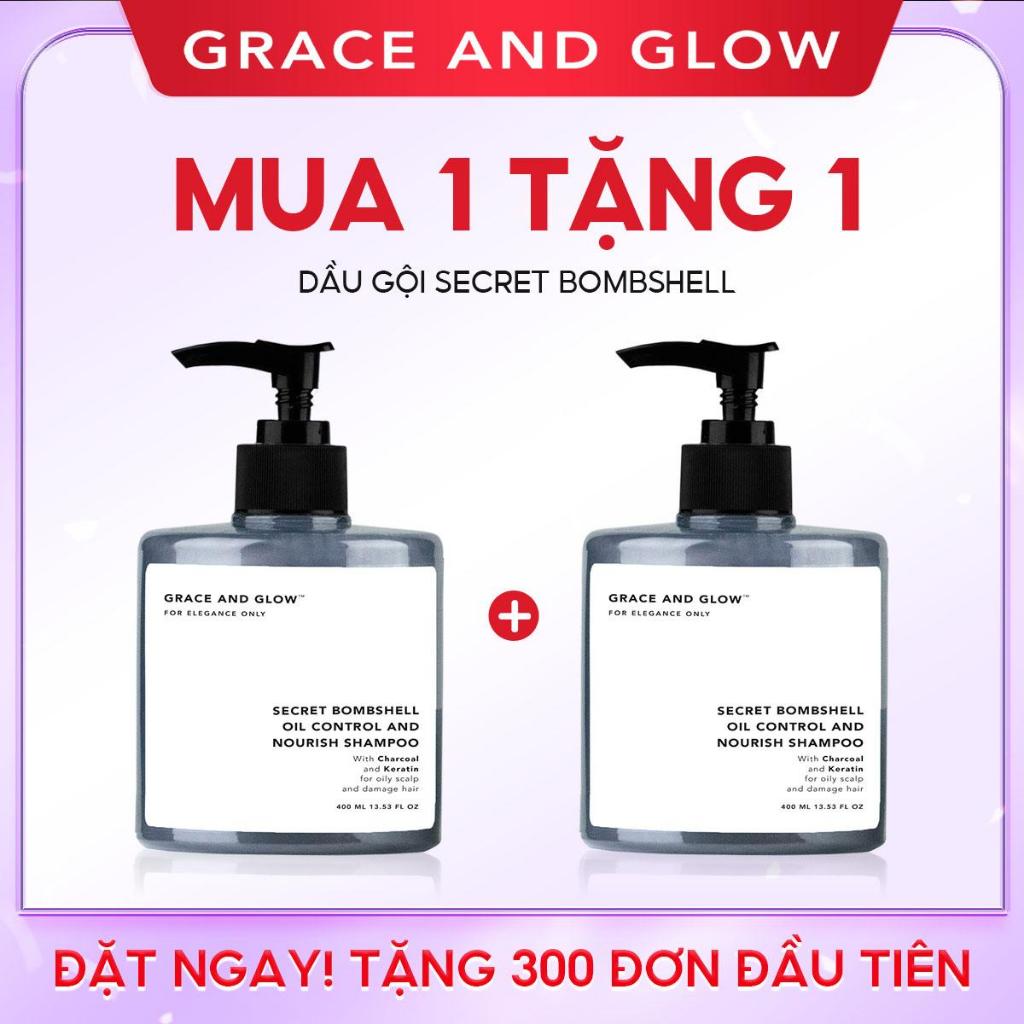 [Mua 1 Tặng 1] Dầu gội kiềm dầu Grace and Glow Secret Bombshell Anti Oil and Repair Solution Shampoo 400ml