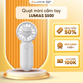  Quạt mini cầm tay S500 - 500mAh 3 mức gió - Nhỏ gọn - Dây đeo chống rơi 