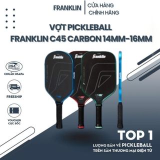 [FULL BOX] Vợt Pickleball Franklin C45 Carbon | Chính Hãng, Bề Mặt Nhám, Trọng Lượng Nhẹ