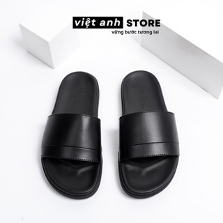 Dép da nam quai ngang,VIỆT ANH STORE,dép nam khâu quai chắc chắn,BH 6 tháng,tặng kèm xi đánh bóng,VA14