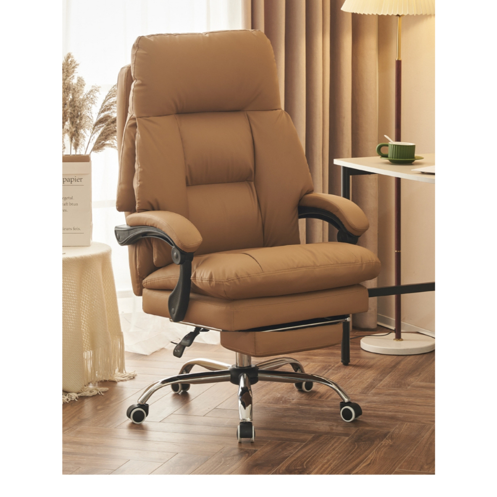 Ghế Xoay Giám Đốc Aloha Ghế Gaming Văn Phòng Đệm Ngồi Dày Dặn Bọc Da Có Gác Chân Massage Hiện Đại