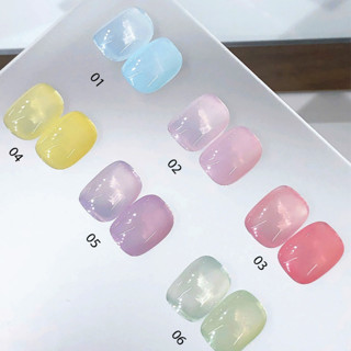 ROUni Sơn móng tay màu thạch kẹo trong suốt ngọt ngào màu sắc đa dạng độc đáo 