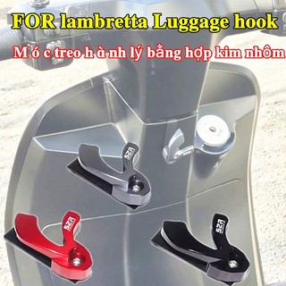Móc treo mũ bảo hiểm xe máy bằng hợp kim nhôm Móc treo hành lý phía trước phù hợp với phụ kiện Lambretta V125 V200