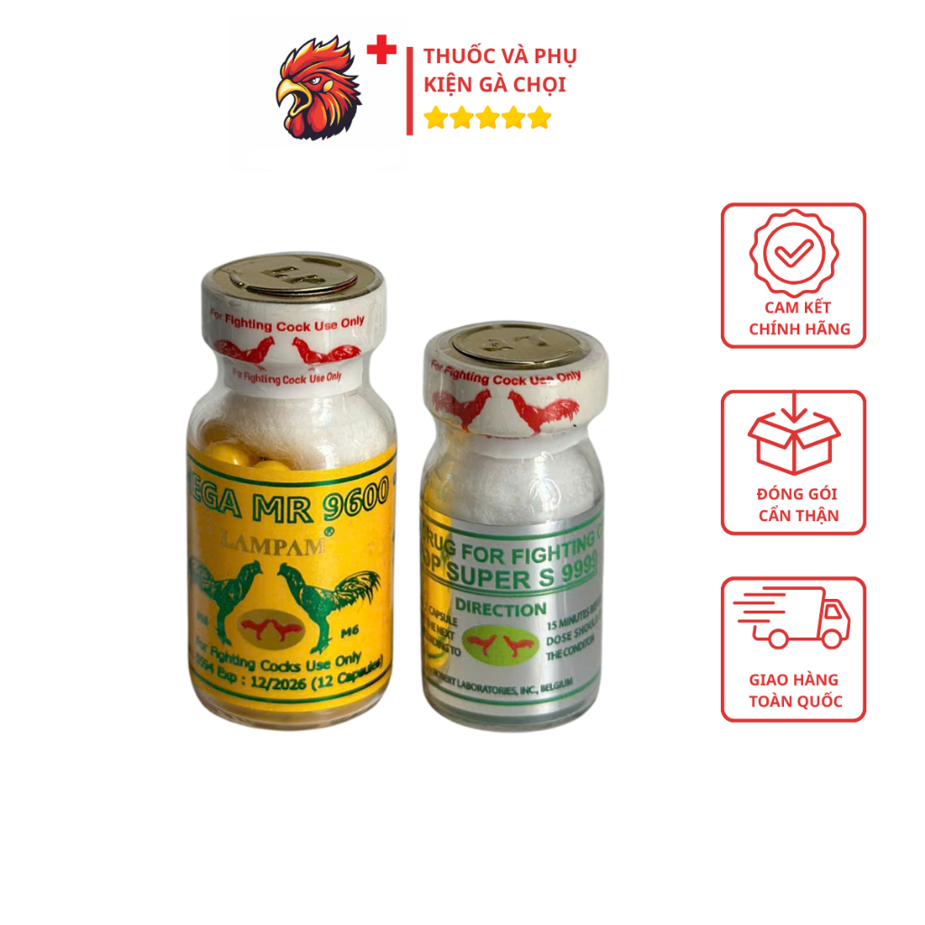 Combo công vàng MR 9600 + công xanh S 9999 (2 viên)