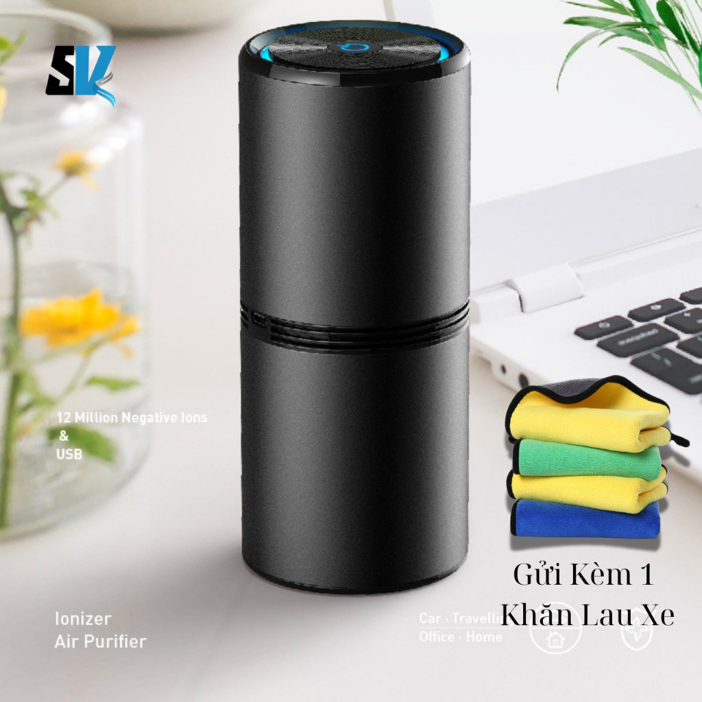 Máy Lọc Không Khí Lọc Bụi Mịn Trong Xe Ô Tô