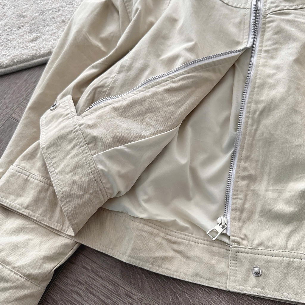 [HÀNG LOẠI 1] Áo khoác kaki dáng lửng 2 lớp thêu ngựa cổ trụ sang chảnh A2660 | BigBuy360 - bigbuy360.vn