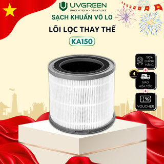 Màng Lọc HEPA H13 Diệt Khuẩn Cho Máy Lọc Không Khí UVGREEN KA150 FT - Bộ Lọc 3 Lớp, Loại Bỏ 99,97% Bụi Mịn