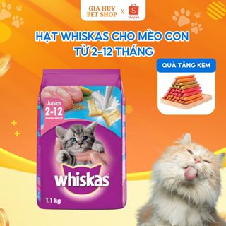 Hạt Whiskas Cho Mèo Con Từ 2-12 Tháng ngẫu nhiên vị