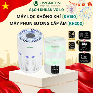 Combo máy lọc không khí KA150 & máy phun sương tạo ẩm KH200 UVC LED - Xông tinh dầu - Combo Sạch mát thơm thơ nhà cửa