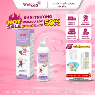 [BUONA Italy - Chính Hãng] Nước Muối Ưu Trương 3% NEBIAL/NEBIANAX BOV (Bình Xịt Cá Heo) - Giảm Nghẹt, Thông Mũi Khò Khè