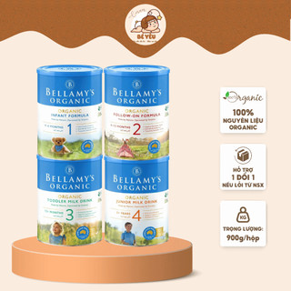  Sữa Bột Bellamy’s Organic Đạm A1 Số 1,2,3,4 Tăng Miễn Dịch Phát Triển Trí Não Chiều Cao Cho Bé 900g 