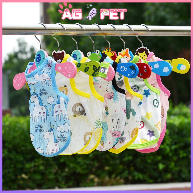 Áo 3 lỗ chó mèo dạng lưới mát mẻ