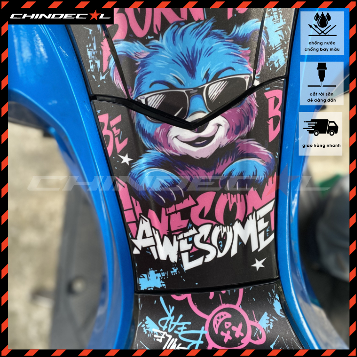 [ AB 2016 - 2025 ] Tem dán ốp bình xăng AB AirBlade chống chày xước | Nhiều mẫu | Chất liệu cao cấp 3 lớp | 555701