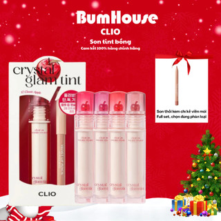  Son Tint Bóng CLIO Crystal Glam Tint Son Nhẹ Bền Màu Mềm Mịn Trên Môi 3,4g 
