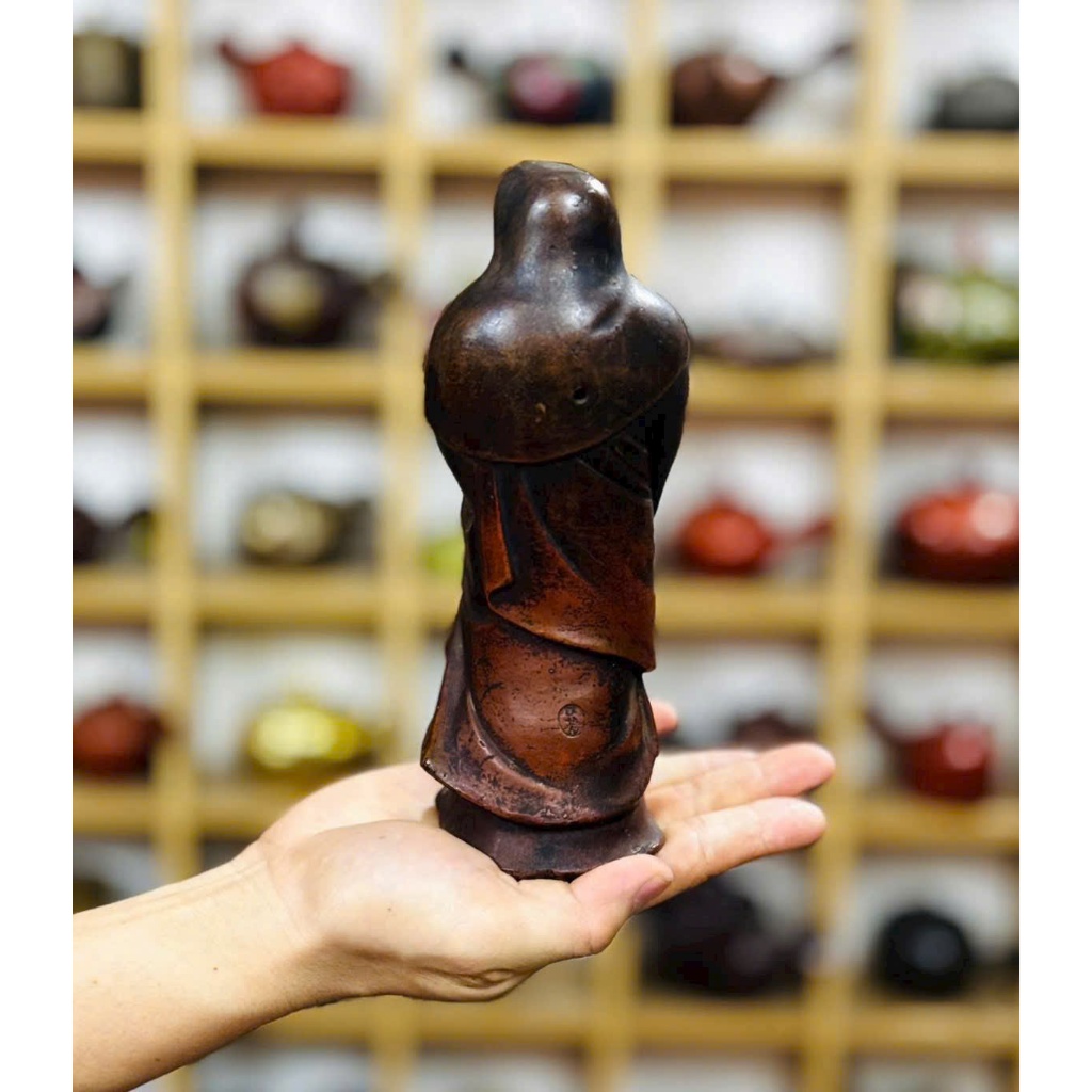 Tượng gốm Bizen Nhật Bản Đạt Ma Cổ