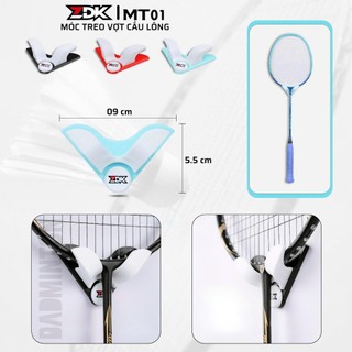  Móc treo vợt cầu lông ZDK MT01 in 3D phụ kiện cầu lông treo vợt không mất form  sẵn keo dán  
