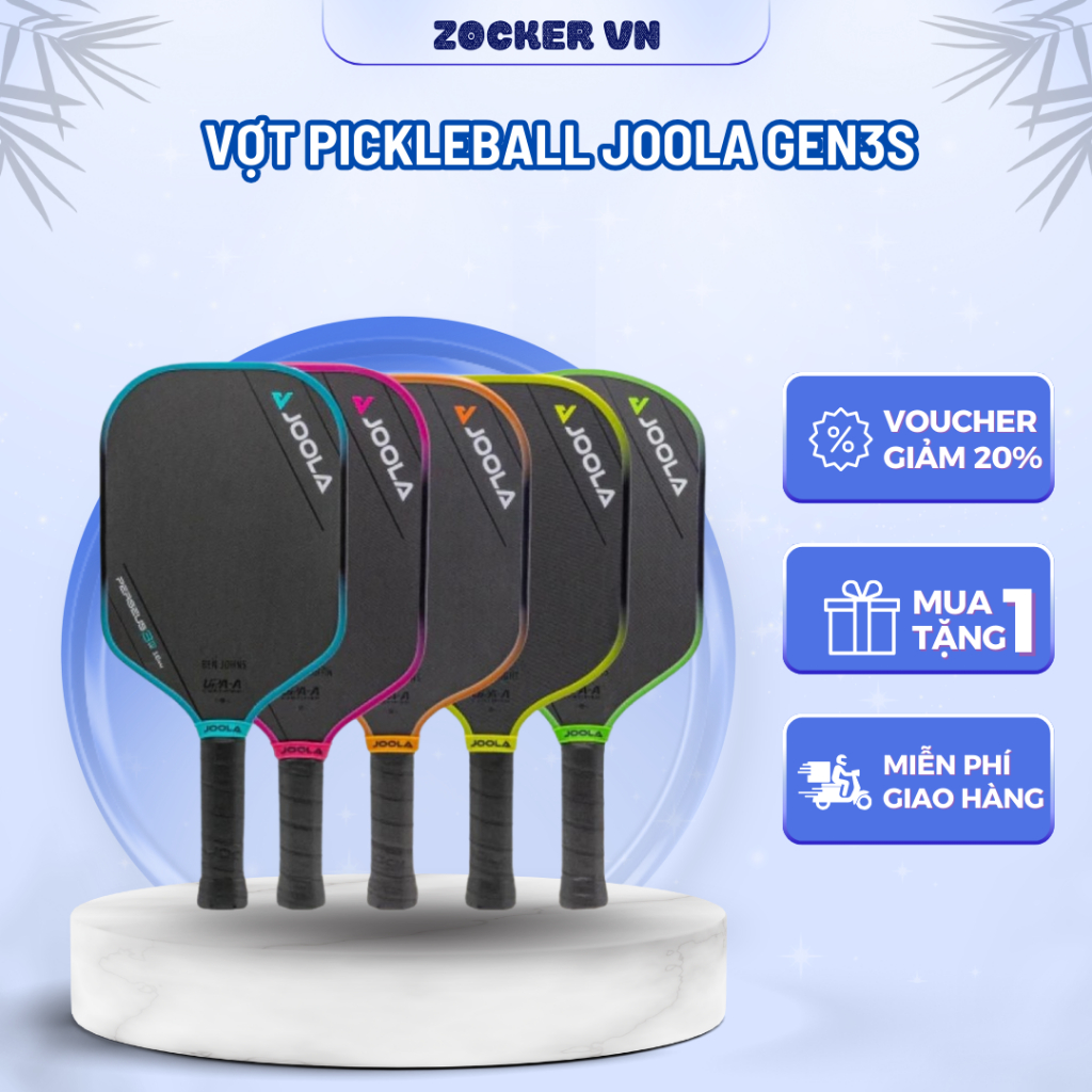 [Chính Hãng] Vợt Pickleball JOOLA GEN3S – Công Nghệ GEN 3S Cao Cấp,Đánh Êm, Chuẩn Thi Đấu
