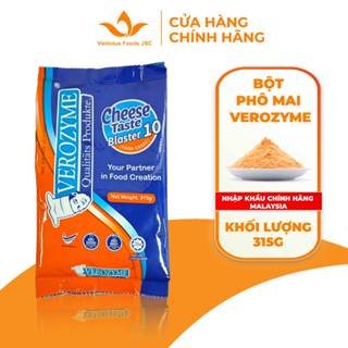 Bột phô mai lắc Malaysia Verozyme túi 315G thơm ngon dùng cho các món snack, bắp rang bơ