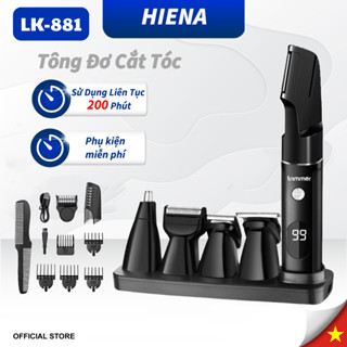 Tông Đơ Cắt Tóc Toàn Thân Nam Giới LK-881 – Máy Cạo Râu, Tỉa Lông Mũi, Tông Đơ Vùng Kín 5in1 – Chống Nước IPX6, Sạc USB